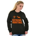thumbnail image 3 of Extreme Hunting Mixed Martial Arts Unisex Plus Fleece Graphic Sweatshirt Brisco Brands 2X, 3 of 5