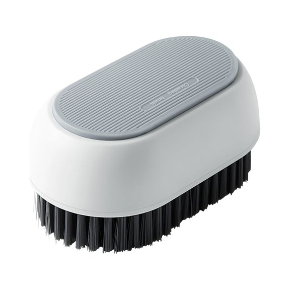 Soft Bristle Contrast Color Laundry Brush, White, Household Cleaning Brush for Clothes and Fabrics