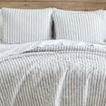 thumbnail image 4 of Stone Cottage Willow Way Ticking Stripe Stone Quilt Set, King, 4 of 6