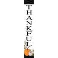 thumbnail image 3 of Jacobs, Cindy 7x24 Black Modern Framed Museum Art Print Titled - Thankful Sign, 3 of 5