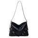 thumbnail image 1 of Bolsa bandolera de cuero PU, Bolsa de hombro sencillo a la moda, regalo de cumpleaños para niña (negro) Tmvgtek Para Estrenar, 1 of 9
