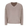 thumbnail image 6 of Buigttklop Womens Loose V-Neck Pullover Sweaters Fall Knitted Long Sleeve Tops Dressy Casual Blouse Knitwear Jumpers, 6 of 6