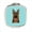 Blue, variant on Checkerboard Blue German Shepherd Compact Mirror- 2.75 x 3 x .3 In.