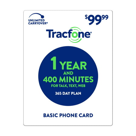 TracFone $99.99 Basic Phone 1 Year and 400 Minutes Plan (Email
