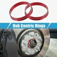 thumbnail image 2 of Unique Bargains 4 Pcs Car Hub Centric Rings OD 56.1mm to ID 54.1mm Hub Centric Rings Wheel Bore Center Spacer Red, 2 of 7