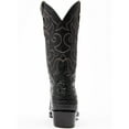thumbnail image 5 of Moonshine Spirit Men's Rock City Fuscus Caiman Western Boot Snip Toe Black 9.5 EE  US, 5 of 7