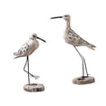 thumbnail image 4 of Juego de 2 figuras de gaviota de madera, estatuas de aves marinas, esculturas decorativas para escritorio, estantería, sala de estar, oficina y balcón, 4 of 9