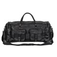thumbnail image 2 of MaheTri 22" Full Grain Leather Duffel Travel Bag Sports Gym Bag Weekender Overnight for Unisex, 2 of 5