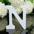 thumbnail image 2 of EDHITNR Freestanding Wooden Letters, White Alphabet Decor for Wedding Birthday Party, Home Decor Wood Letters for Wall Table Mantel Shelf, White, 2 of 3