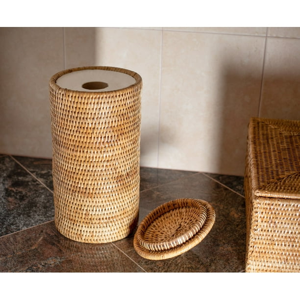 Artifacts Rattan™ Double Toilet Roll Holder