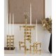 thumbnail image 5 of Portavelas metálico de 3 brazos apilable, ideal for decoración del hogar. Base for velas aromáticas, perfecta for cenas a la luz de las velas., 5 of 5