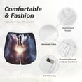 thumbnail image 6 of Lsque Fox Couple Printed Women's Running Shorts with Liner Pockets,Elastic Quick Dry Workout Athletic Gym Yoga Shorts,Womens High Waist Shorts-Medium, 6 of 9