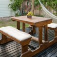 thumbnail image 2 of Outsunny Coussins de Banc de Patio 2 Pcs Coussin de Causeuse d'Extérieur 2 Places Blanc, 2 of 9