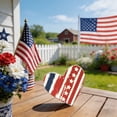 thumbnail image 4 of Beautynvta 4th of July Decorations Wooden Heart Ornaments, Patriotic Memorial Day Tiered Tray Decor, American Flag Decor Heart Signs for Shelf Fireplace Table Decor, 4 of 6