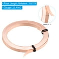 thumbnail image 2 of Uxcell 1 Roll Wire Flat Copper Jewelry Wire Wide Bendable Beading Wire for Furniture 32 Ga 19.7 Feet x 5mm Pure Copper, 2 of 5