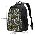 thumbnail image 4 of Hirioo Vintage Casino Chips for Travel Laptop Backpack with USB Charging Port for Men and Women, 4 of 7