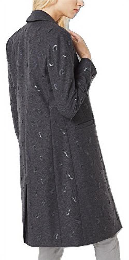 Michael Michael Kors Paisley Embroidered Wool Melton Coat, Derby (2) - image 3 of 5