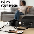 thumbnail image 4 of Cable de audio ajustable de 3,5 mm a RCA de 1,2 m, macho a macho, paquete de 2, 4 of 6