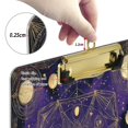 thumbnail image 3 of 12.5" x 9" Acrylic Clipboard with Silver Metal Clip Office and Classroom Essential Gold Celestial Pattern, 3 of 7