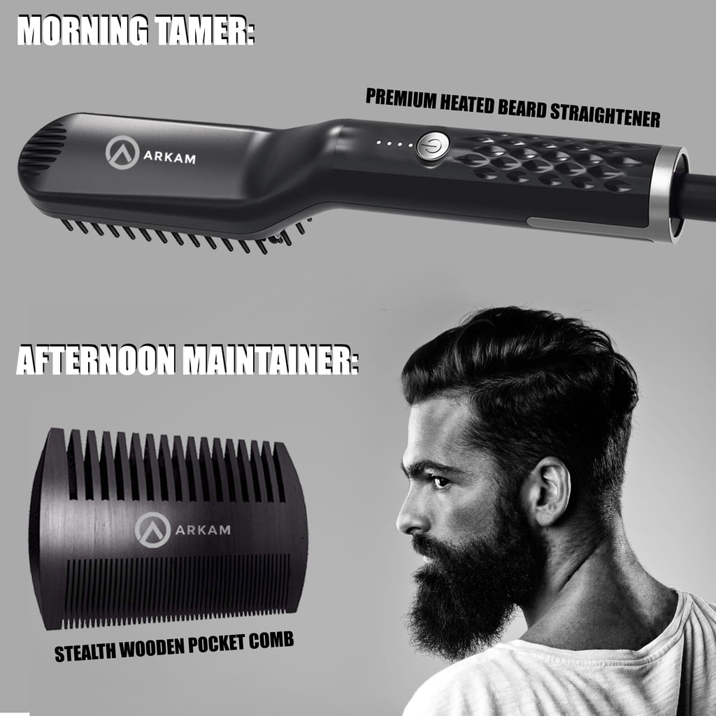 arkam premium beard straightener for men