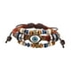 thumbnail image 1 of Pulsera de cuero PU , pulsera con , brazalete, brazalete, pulseras de estilo vintage, pulsera tallada hueca para hombres y mujeres Marrón Yinane Pulsera trenzada, 1 of 8