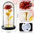 thumbnail image 2 of Fohil Red Flower Light Gifts for Mom Wife Grandma, Preserved Red Rose Flower with LED Lights, Romantic Gifts for Her Valentine's Day Mother's Day Wedding Christmas Anniversary Birthday, 2 of 6
