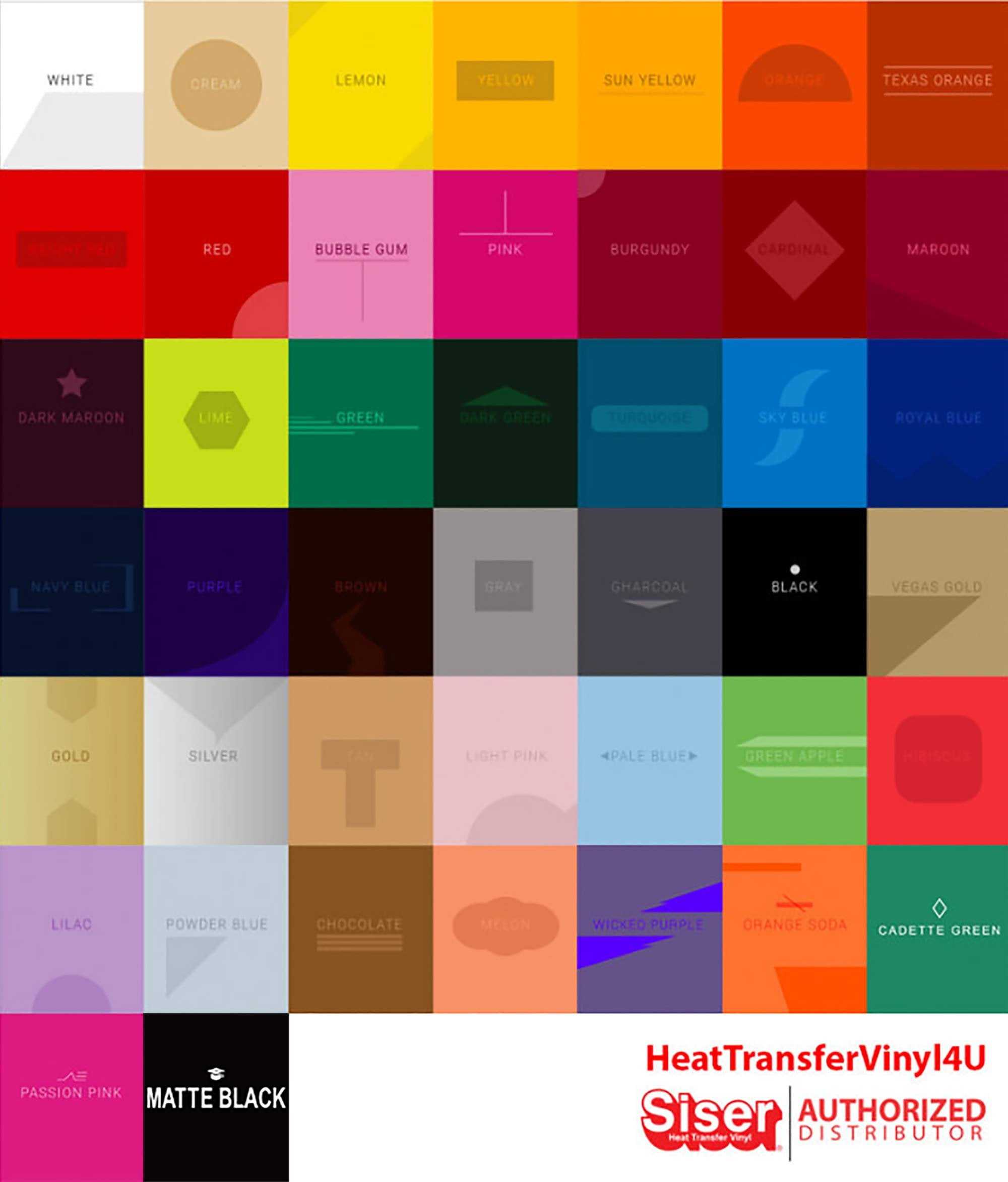 Siser EasyWeed Iron-On Heat Transfer Vinyl - 12" Bright Red, 1 Yard