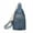 Blue Rivets, variant on Sling Bag for Women Crossbody, Leather Cross Body Fanny Packs for Women, Trendy Chest Bag for Travel and Daily Use