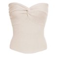thumbnail image 1 of Top sin tirantes para mujer Sexy Sweetheart Knit Knot Front Camisola sin mangas Adepaton BST3006084-2, 1 of 6