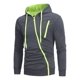 thumbnail image 5 of Sudadera Con Capucha Y Cremallera Inclinada Para Hombre, 5 of 5