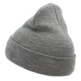 thumbnail image 2 of Taco Taco Embroidered 12 Inch Long Knitted Beanie - Heather Grey OSFM, 2 of 5