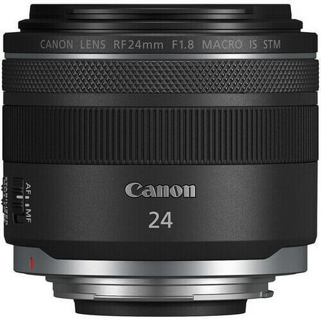 Canon - RF 24mm F1.8 MACRO IS STM Wide Angle Prime Lens for EOS R-Series Cameras - Black