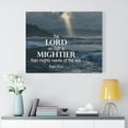 thumbnail image 2 of Scripture Walls Psalm 93:4 Mightier Bible Verse Canvas Christian Wall Art Ready to Hang Unframed, 2 of 9