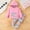 Pink-2, variant on Cethrio Outfit Sets for Baby Girls Cotton Solid Long Sleeve Christmas Gifts Clearance Kids Wine Fall and Winter Clothes Size 9-12 Months
