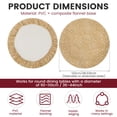 thumbnail image 2 of Tcwhniev Round Picnic Tablecloth, Waterproof Elastic Fitted Table Covers for 36" - 44" Tables, Wipeable Flannel Backed Vinyl Tablecloths for Camping, Indoor, Outdoor, 2 of 7