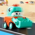 thumbnail image 6 of Dinosaur Face Changing Engineering Car, Press Button Construction Toy with Whistle, Interactive Puzzle Toy with Movable Joints for Kids, Dinosaur Shaped Engineering Vehicle, 6 of 6