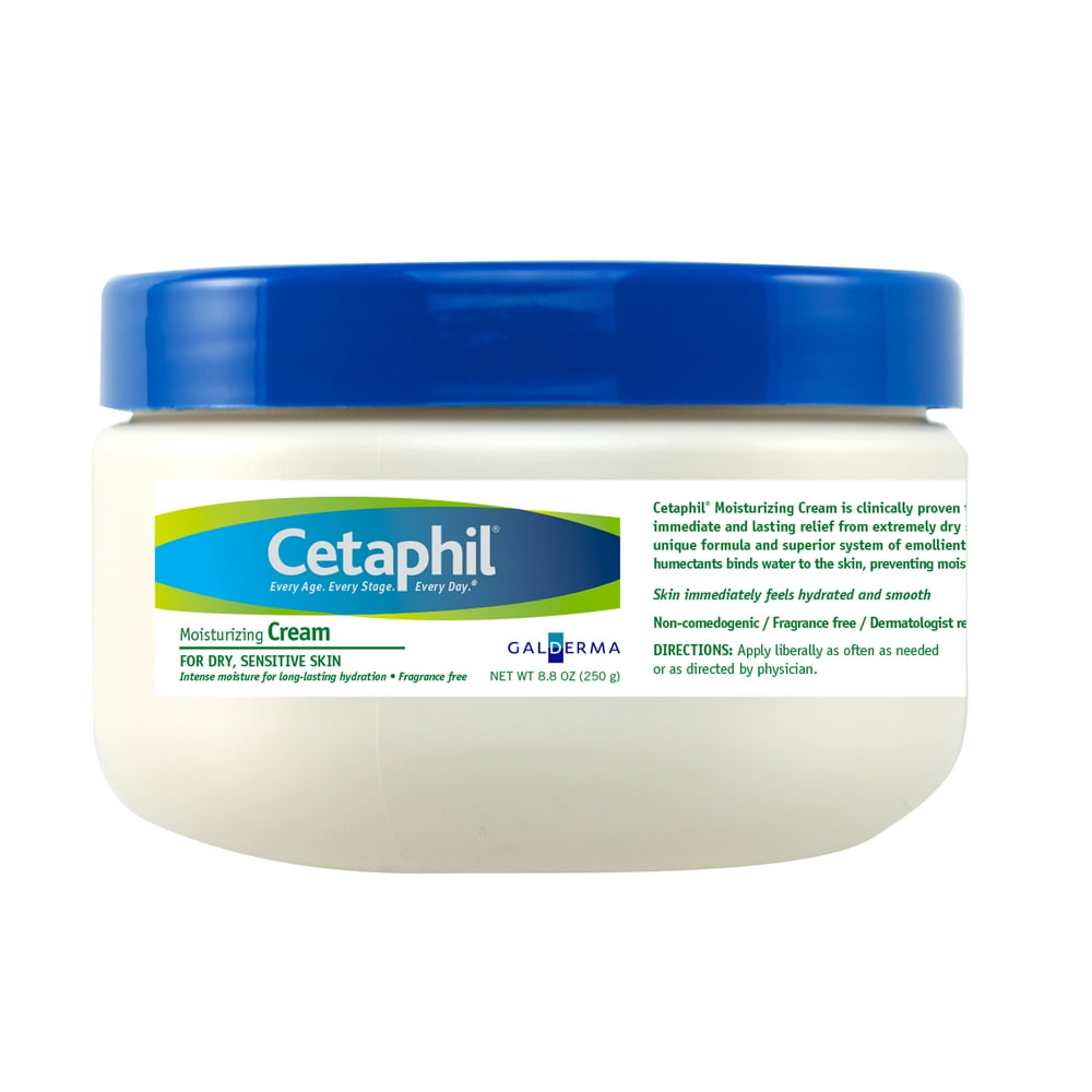 Cetaphil Moisturizing Cream for Dry, Sensitive Skin, Fragrance Free, 8.