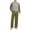 Army Green, variant on Fengactive Men's Color Block Long Sleeve Shirt and Pants Pajama Set Ultra Soft Warm Sleepwear