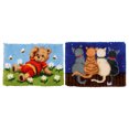 thumbnail image 1 of Kit de Gancho de Pestillo de Alfombra Bordada, Fabricación de Alfombras de Ganchillo, Alfombrilla de Cojín DIY, Oso de Gato Sunnimix Kits de enganche para alfombras, 1 of 8