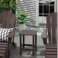 thumbnail image 2 of Polytrends  Laguna Hdpe All Weather Outdoor Patio Square Side Table Dark Brown, 2 of 7