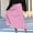 Pink, variant on qelini Polka Dot Midi Skirt for Women High Waist Mid-Length Skirt Wrap Skirt Color Block Lounge Wear
