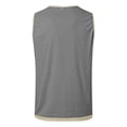 thumbnail image 3 of uikmnh Tank Tops Men Linen Button Up Sleeveless Tank Top for Casual Everyday Wear and Versatile Layering Size:L, 3 of 5