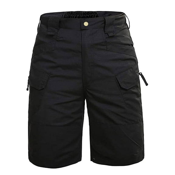 Lolmot Mens Fashion Classic Twill Relaxed Fit Work Wear Outdoor Sports Multi-Pocket Combat Safety Casual Solid Cargo Shorts