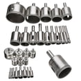 thumbnail image 2 of 15pcs Diamond Coated Drill Bit Set Tile Marble Glass Ceramic Hole Saw Drilling Bits For Power Tools 6mm-50mm, 2 of 5