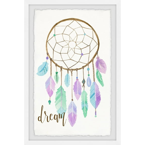 Marmont Hill Pastel Dreamcatcher Ii By Molly Rosner Framed Wall Art, 12.00" x 1.50"
