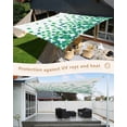 thumbnail image 4 of Sun Shade Sail 6.5x10Ft Farmhouse Green Dot Gradient Watercolor Uv Block Sunshade Canopy Outdoor Shade Cover Rectangle Shade Cloth For Patio Garden Yard Deck Pergola, 4 of 6