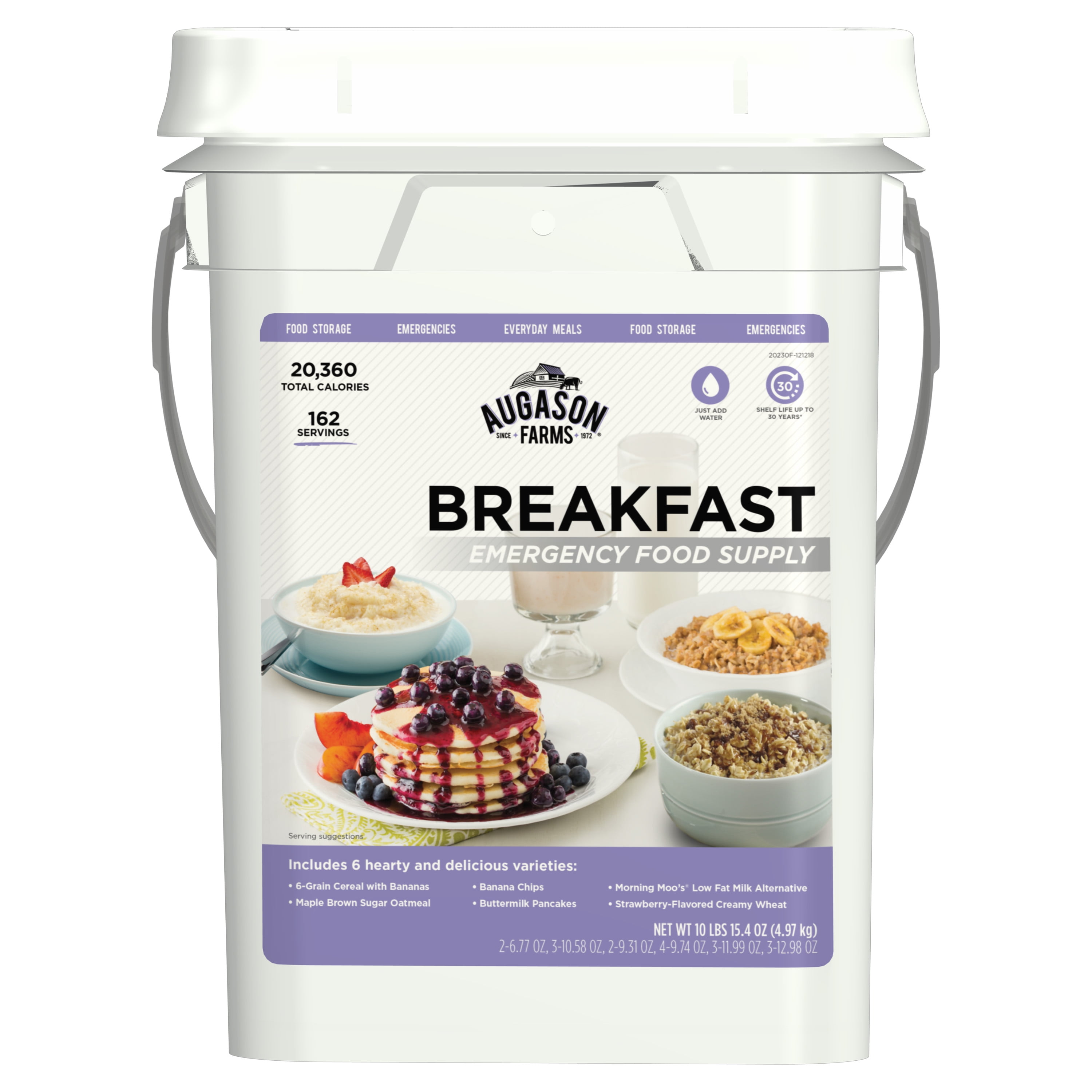 emergency food supply bucket walmart - Augason Farms Deluxe 30-Day Emergency Food Supply, 25-Year Shelf Life, 20  lb 7.55 oz - Walmart.com