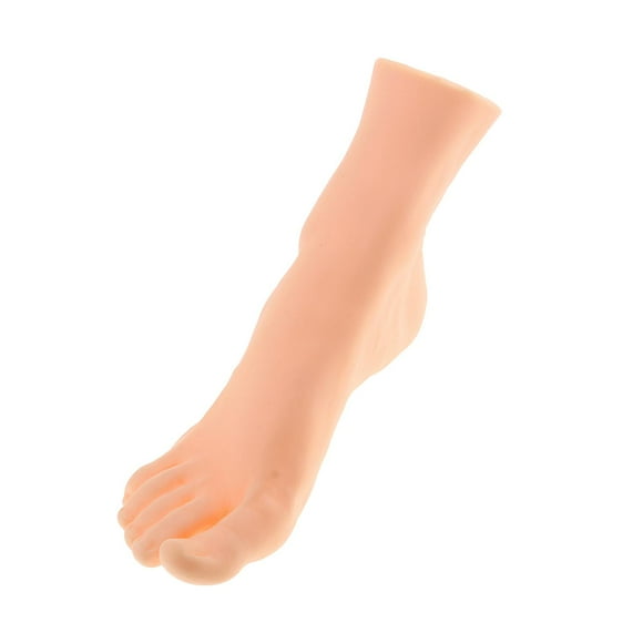 Modelo de pie soporte para presentación de joyería práctica de entrenamiento falso pie media corta pulsera de tobillo exhibición de calcetines de pie Hombre Derecha
