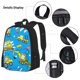thumbnail image 3 of Disketp Cute Car Cartoon Mochila Estampada de Gran Capacidad con Lonchera y Estuche, Set de 3 Piezas para Estudiantes, 3 of 7