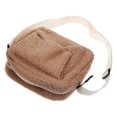 thumbnail image 3 of Plush Crossbody Bag Khaki with Rabbit Shape Design for Storage Use, 3 of 5
